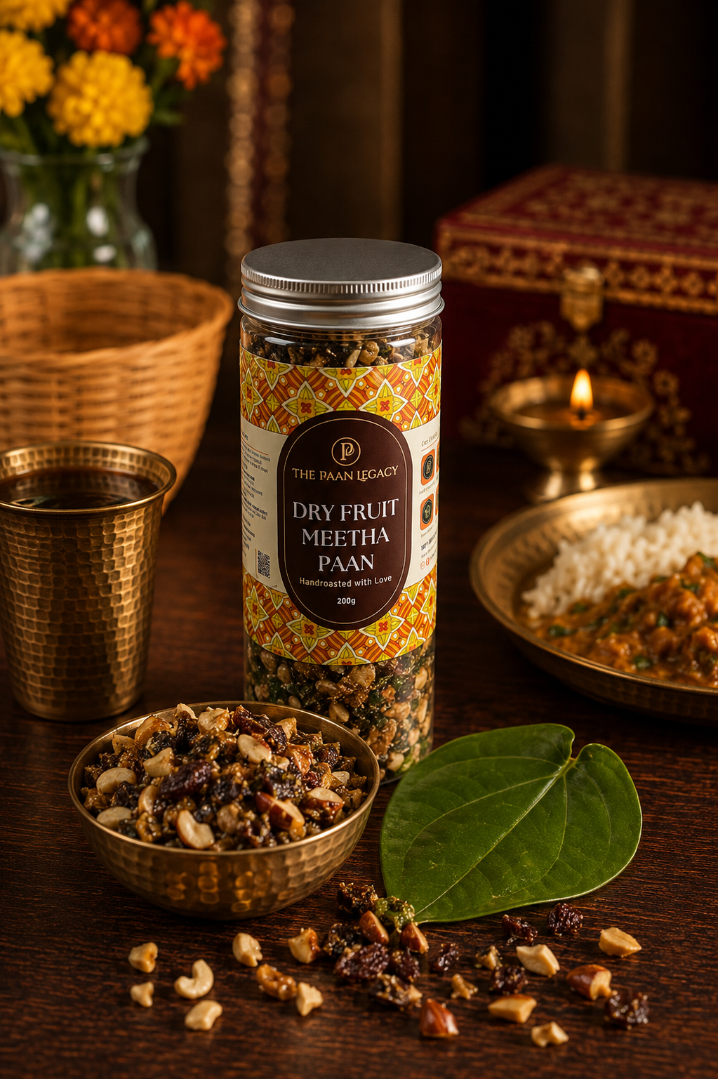 Dry Fruit Meetha Paan Mukhwas - Gulkand & Betel Leaf, 200g